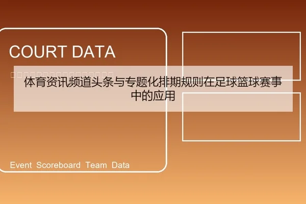 体育资讯频道头条与专题化排期规则在足球篮球赛事中的应用